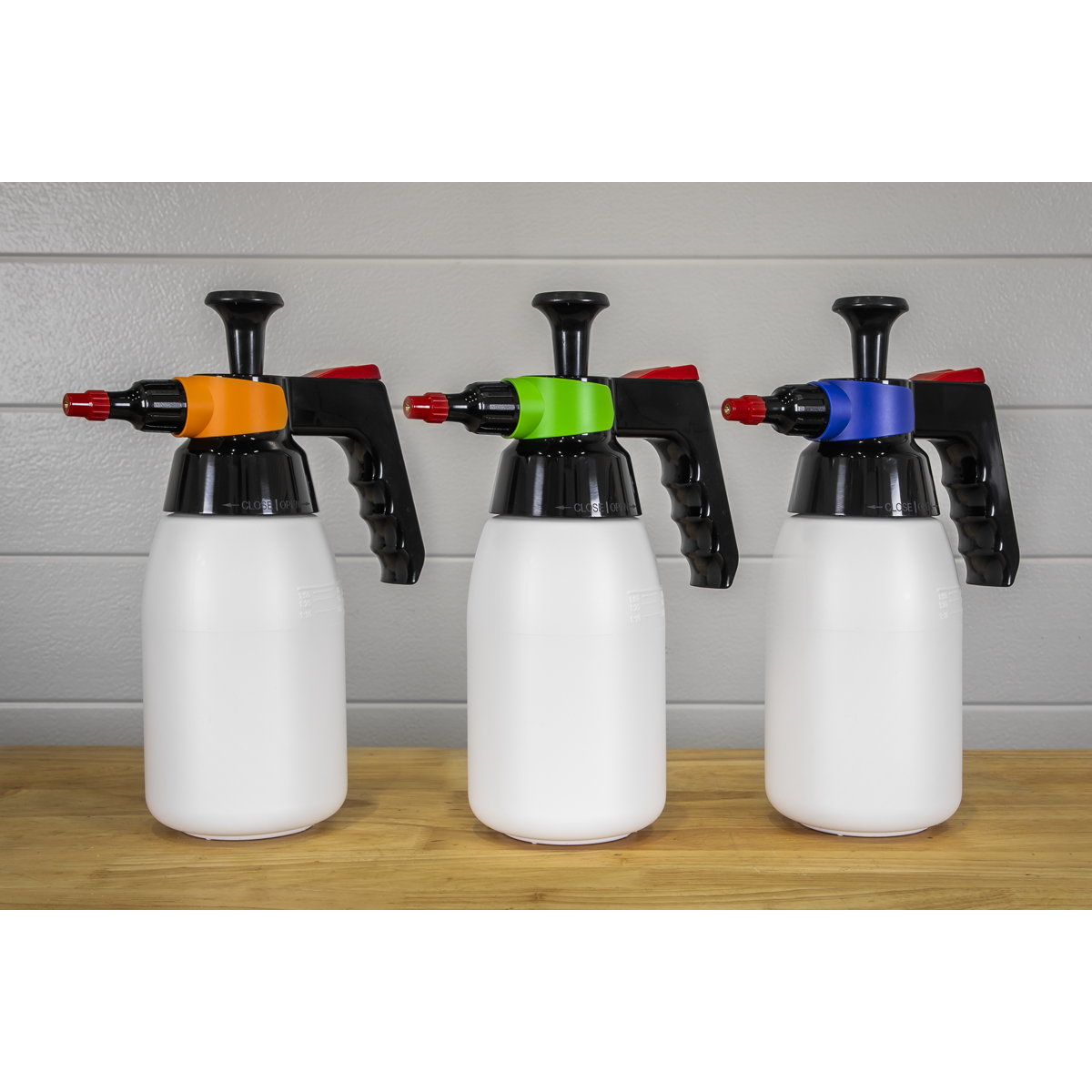 Premium Pressure Solvent Sprayers & Colour-Coded Caps Combo 1L
