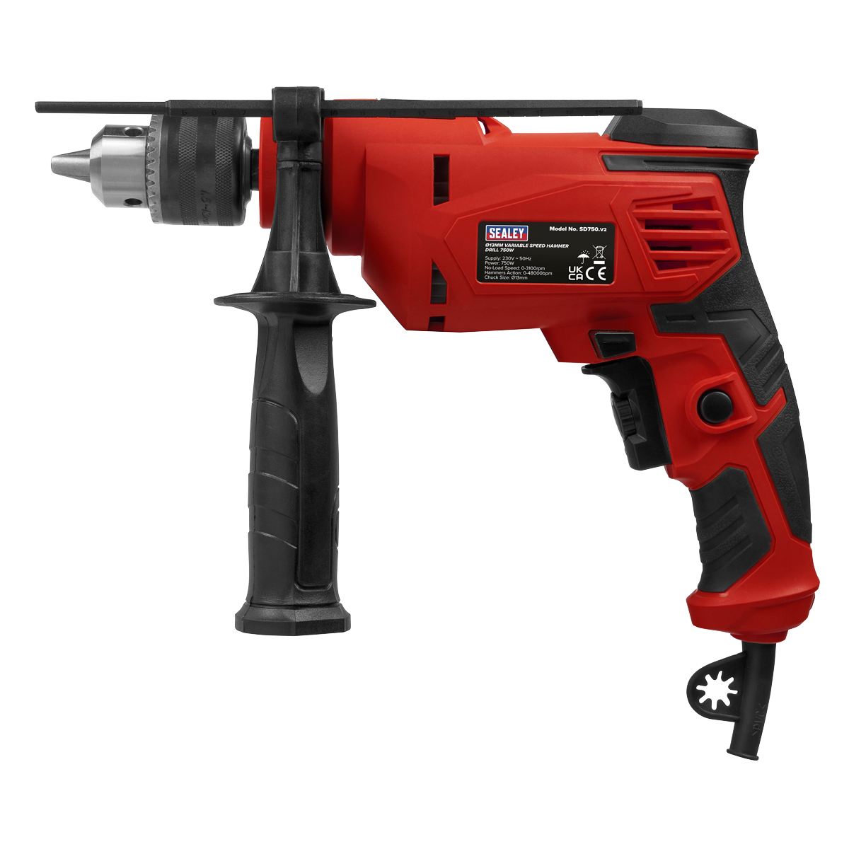 13mm Variable Speed Hammer Drill 750W/230V