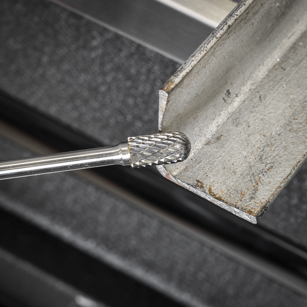 Tungsten Carbide Rotary Burr Extra-Long Cylindrical Ball Nose 10mm