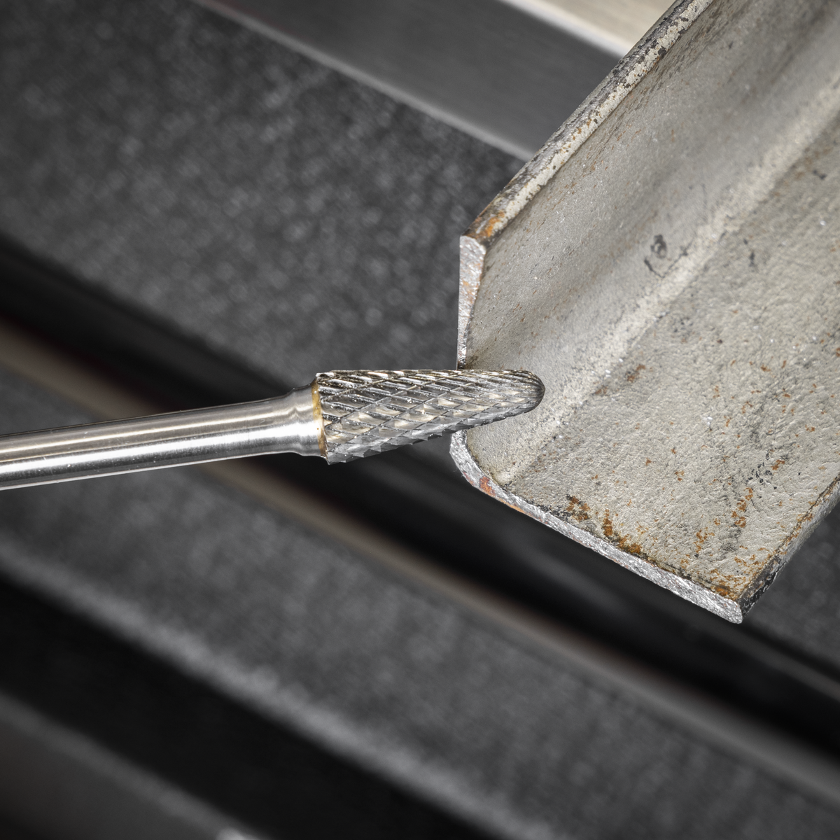 Tungsten Carbide Rotary Burr Extra-Long Conical Ball Nose Ø10mm