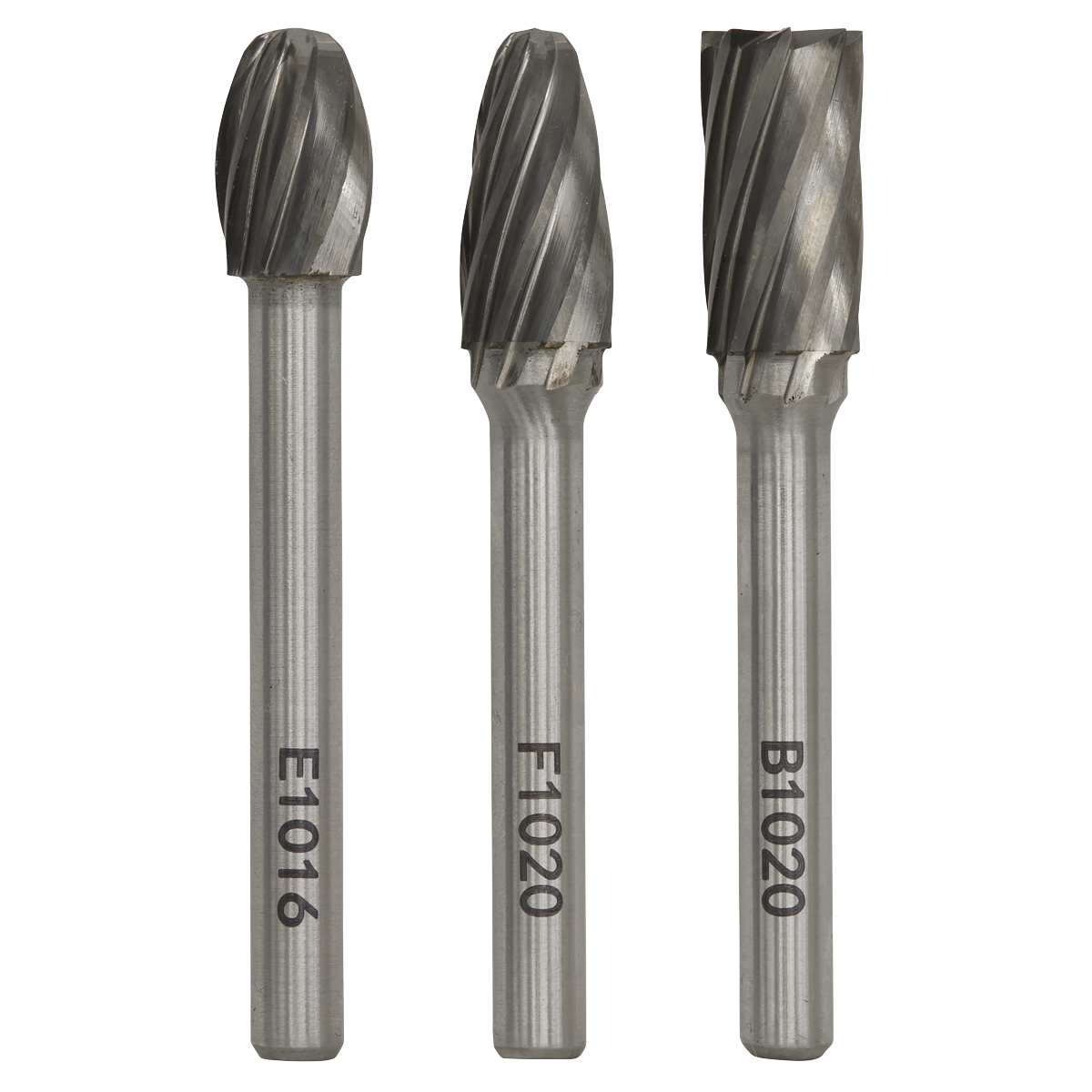Tungsten Carbide Rotary Burr Set 3pc - Ripper/Coarse