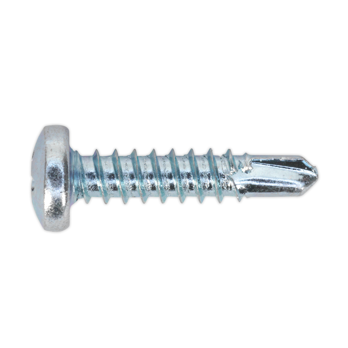 Zinc Plated Self-Drilling Pan Head Phillips Screw - Pack of 100