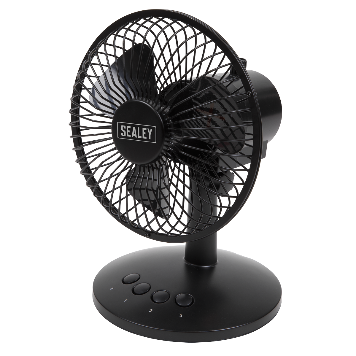 3-Speed Oscillating USB Desk Fan 6"