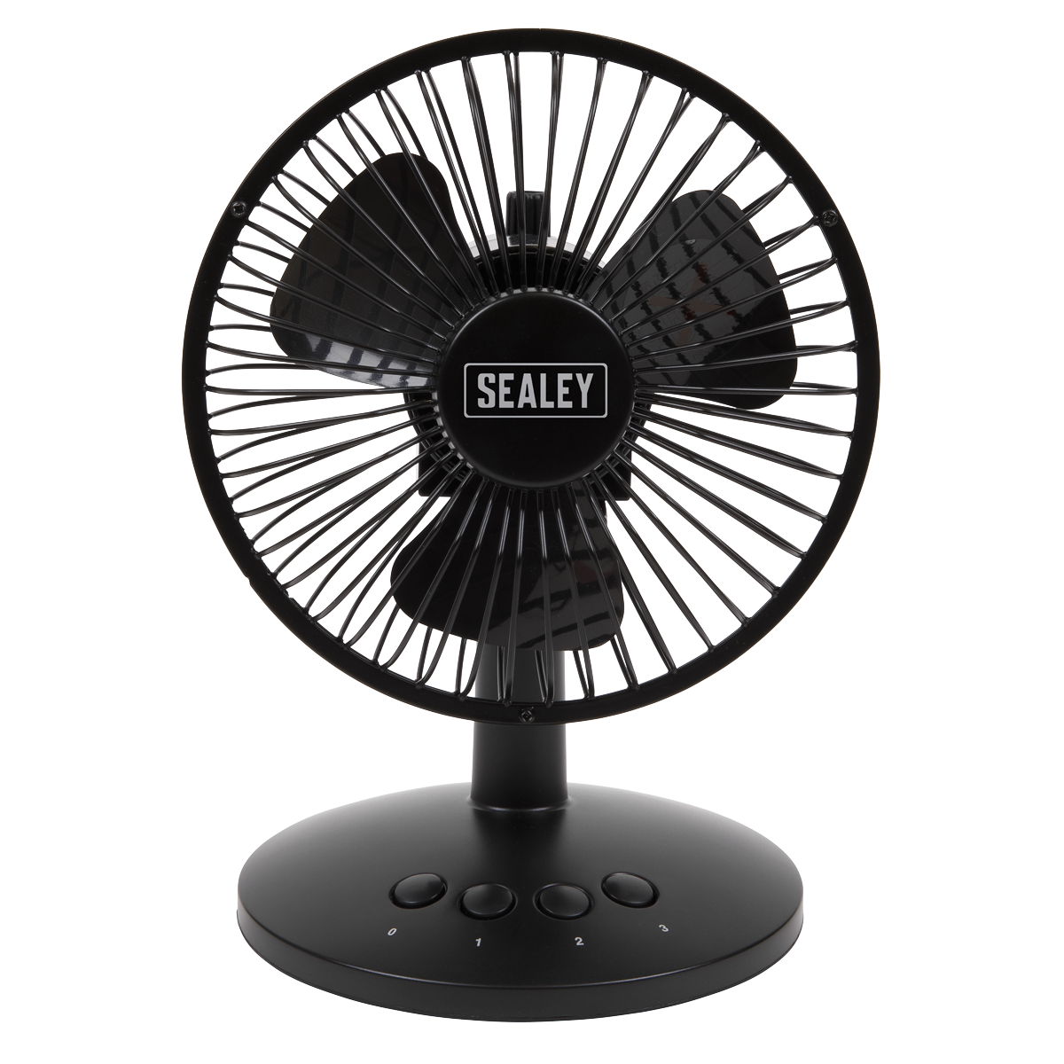 3-Speed Oscillating USB Desk Fan 6"