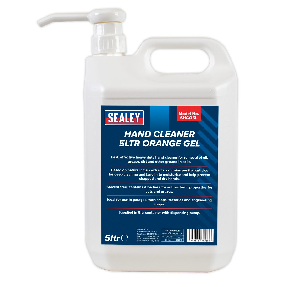 Orange Gel Hand Cleaner 5L