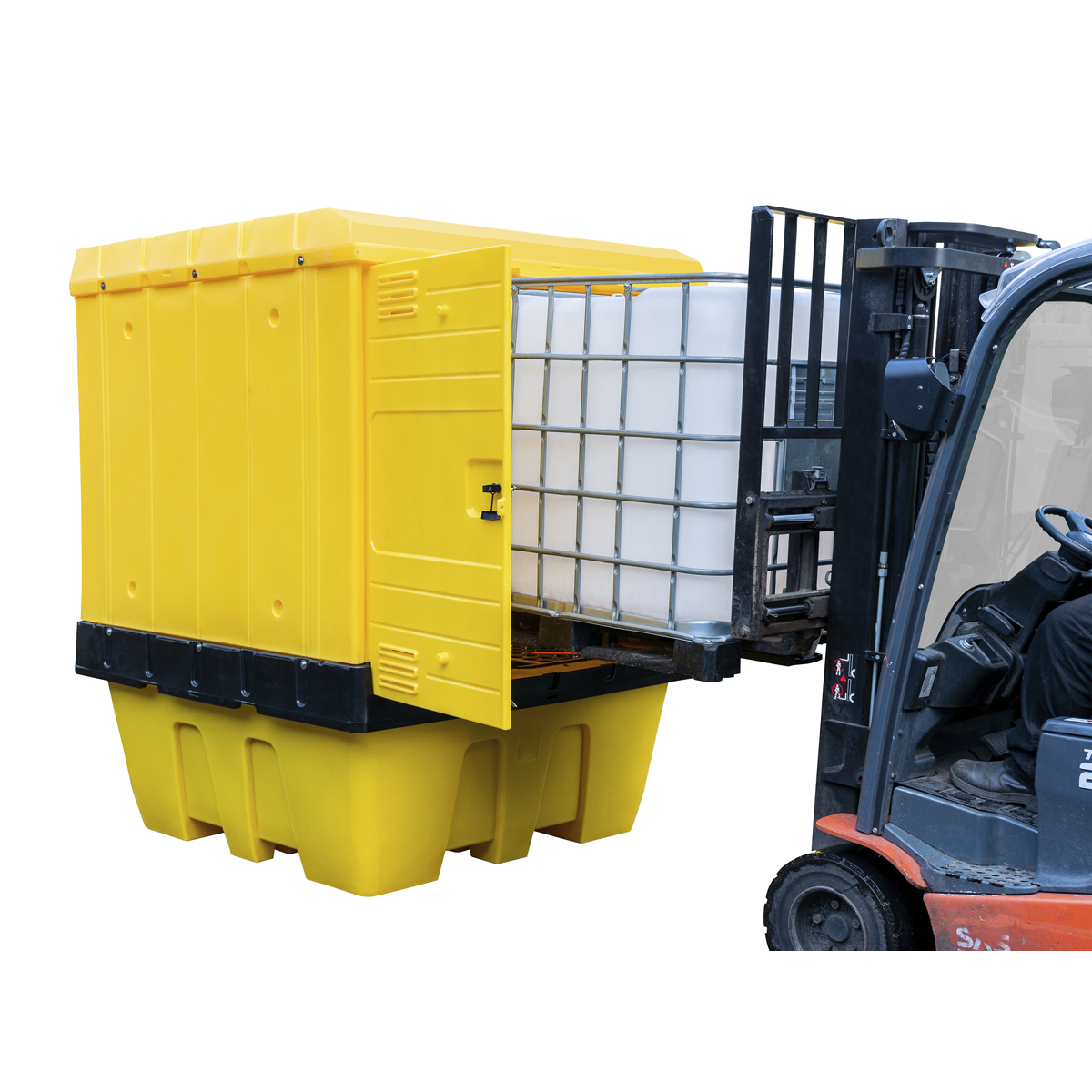 IBC Spill Pallet with Weathertight Hardcover