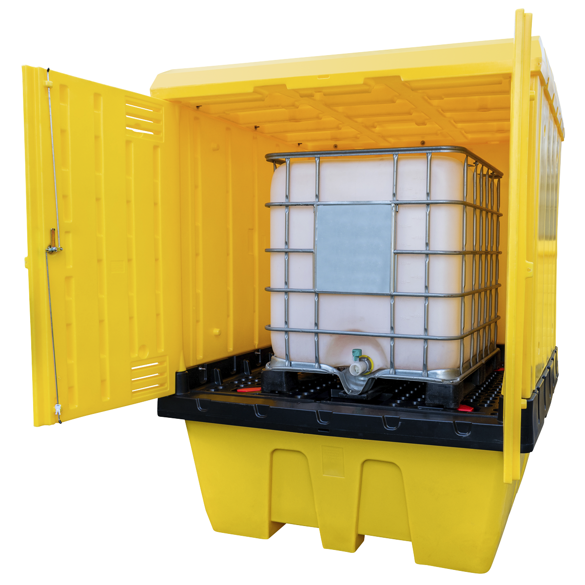 IBC Spill Pallet with Weathertight Hardcover