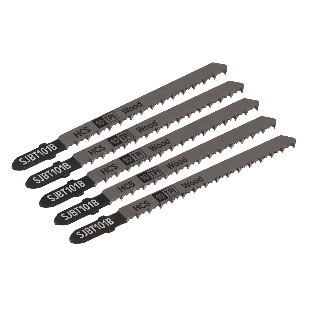 Jigsaw Blade for Hard Wood 100mm 10tpi - Pack of 5