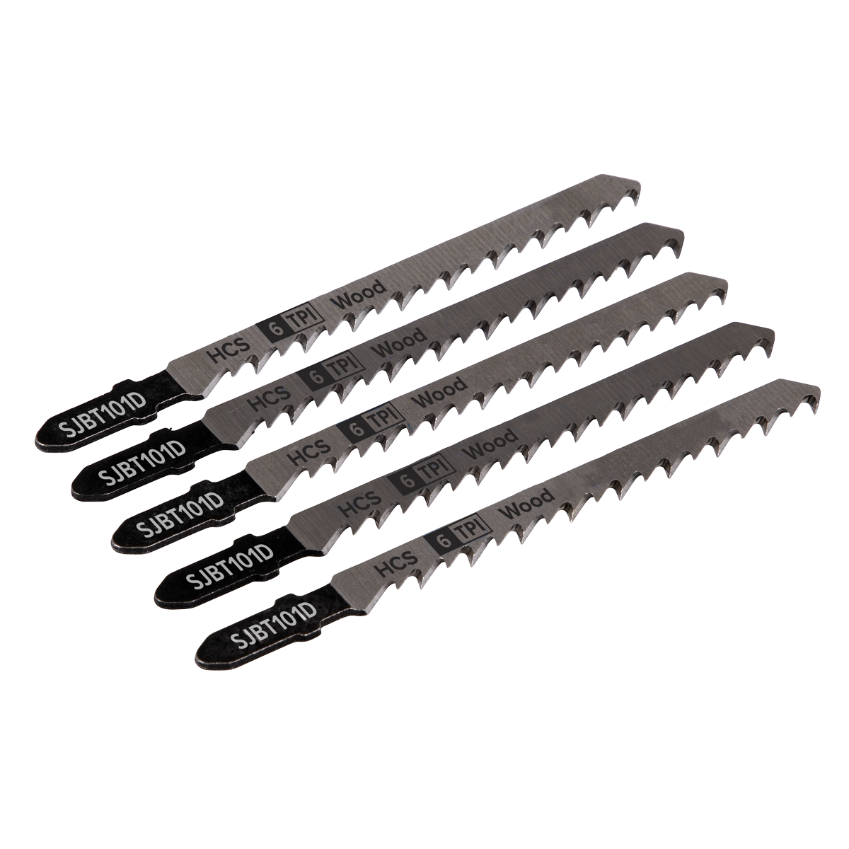 Jigsaw Blade for Hard Wood 100mm 6tpi - Pack of 5