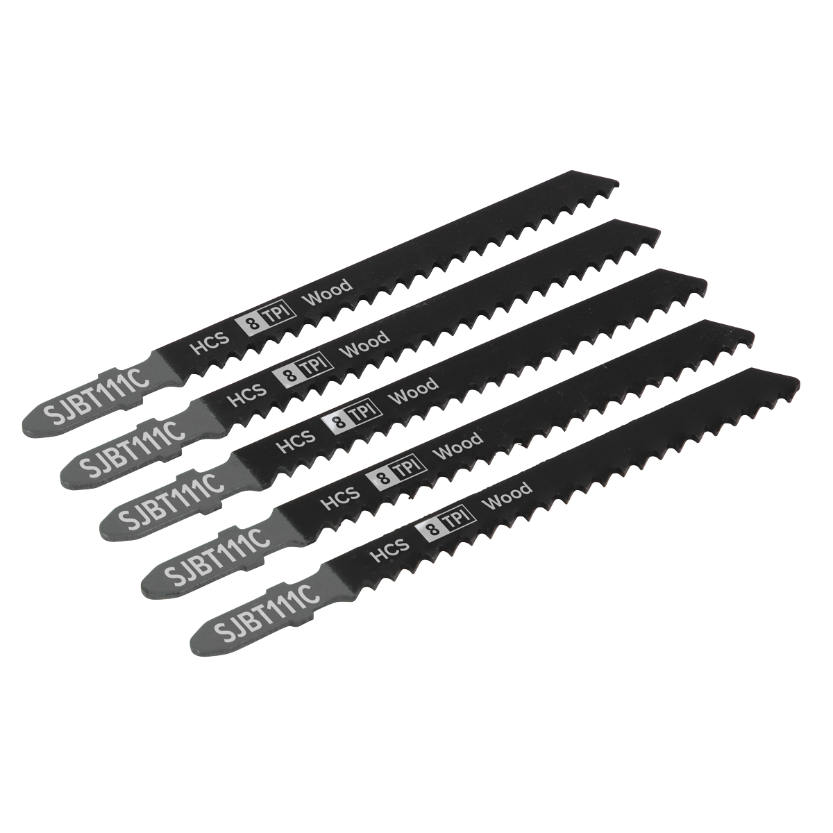 Jigsaw Blade for General Wood 100mm 8tpi - Pack of 5