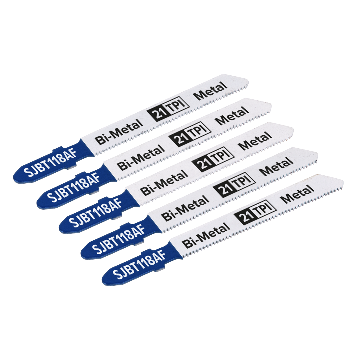 Jigsaw Blade for Metal 75mm 21tpi - Pack of 5