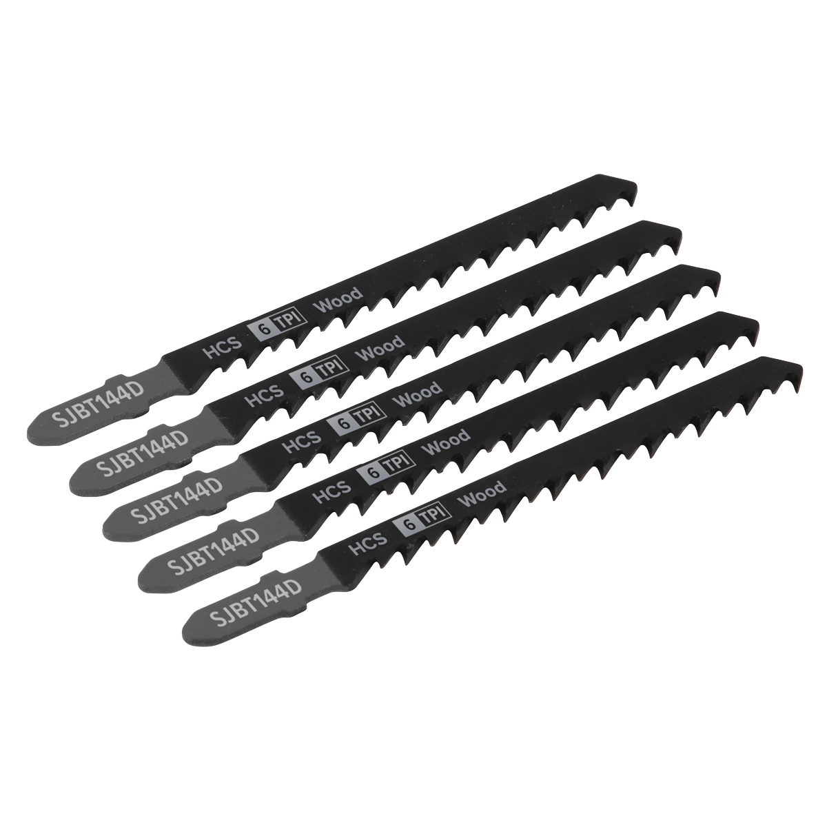 Jigsaw Blade for General Wood 100mm 6tpi - Pack of 5