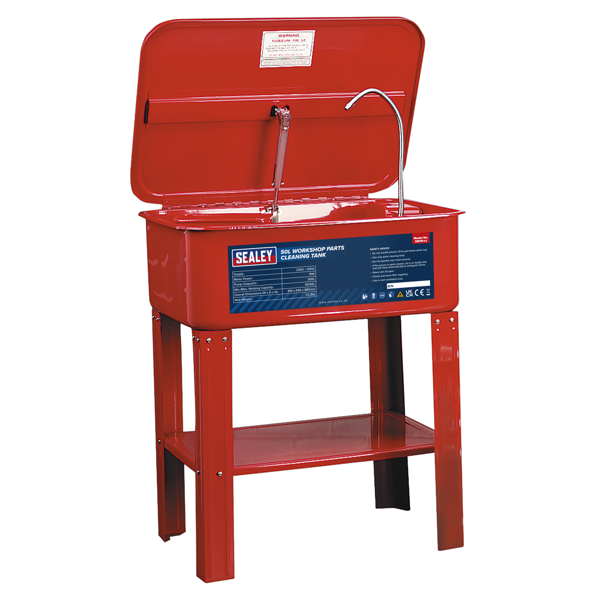 Workshop Parts Washer 50L