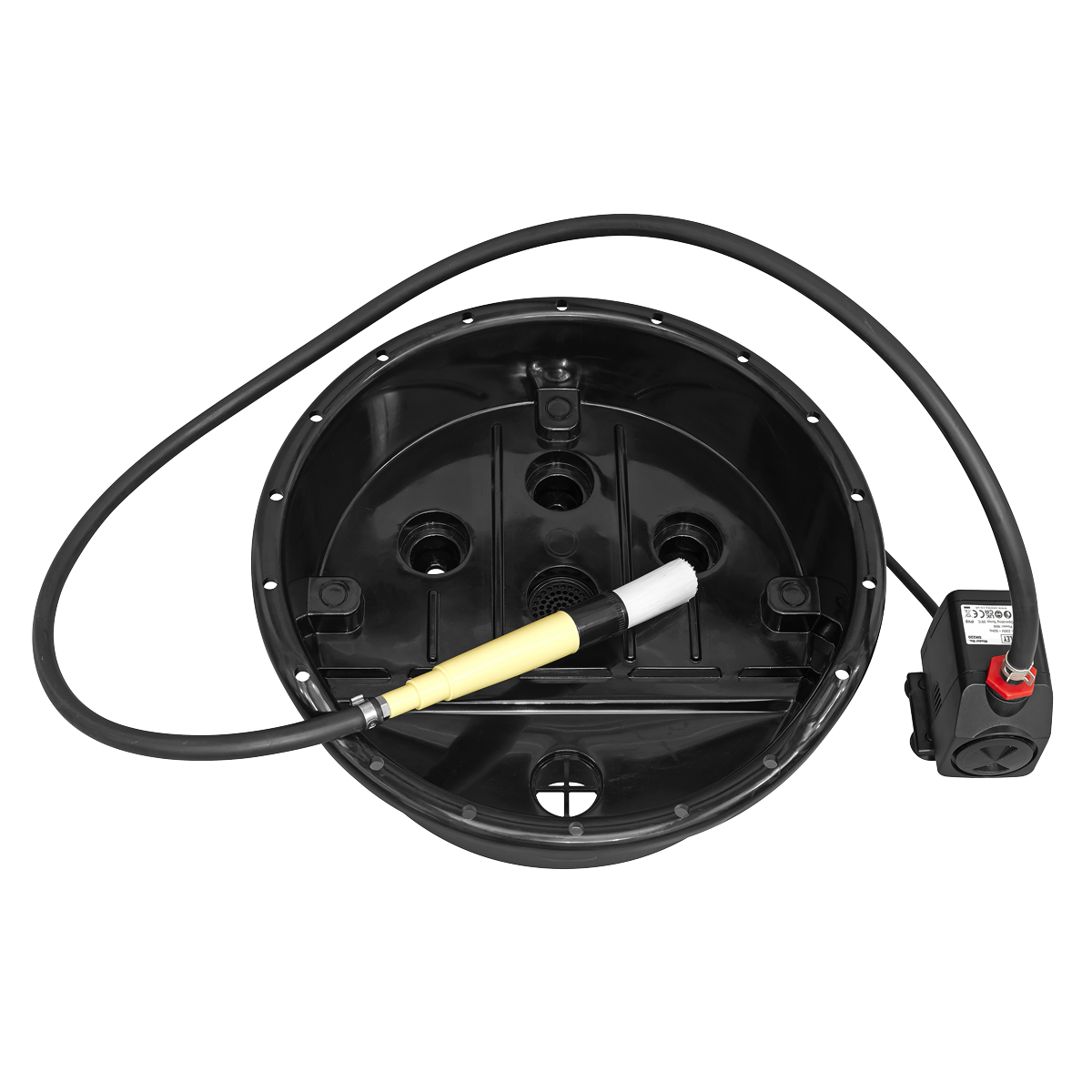 Portable Parts Washer Bucket with Brush 14L