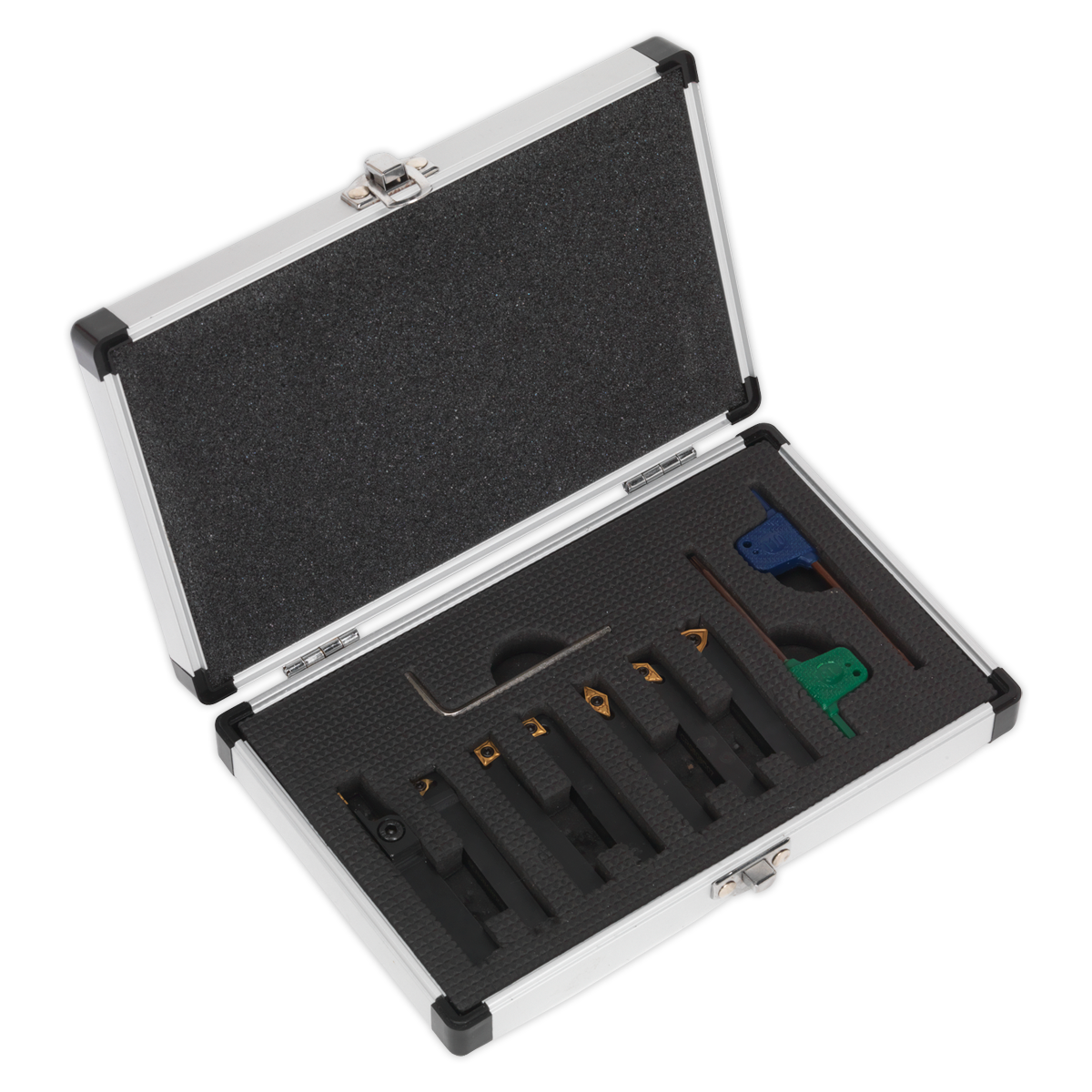 Indexable Lathe Turning Tool Set 10mm 7pc