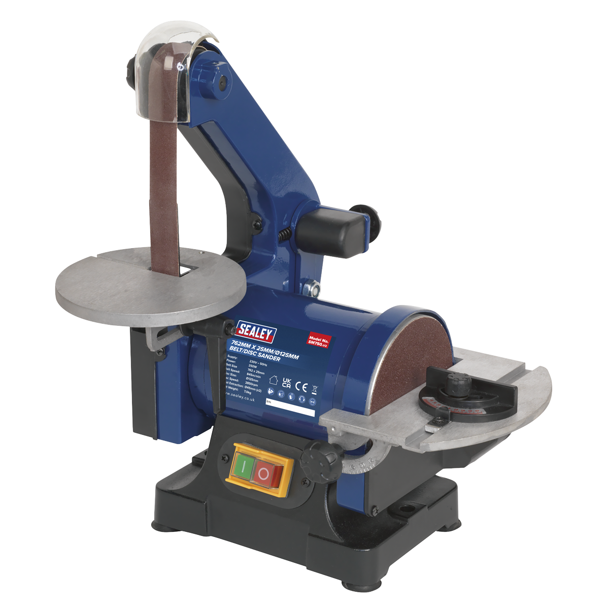 762 x 25mm Belt/125mm Disc Sander 250W/230V