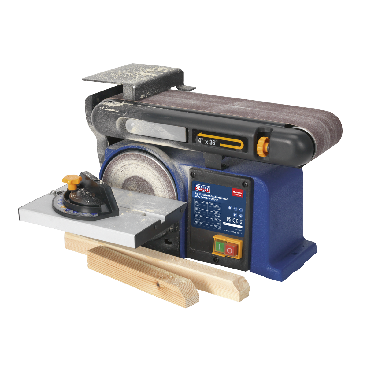915 x 100mm Belt/150mm Disc Sander 370W/230V