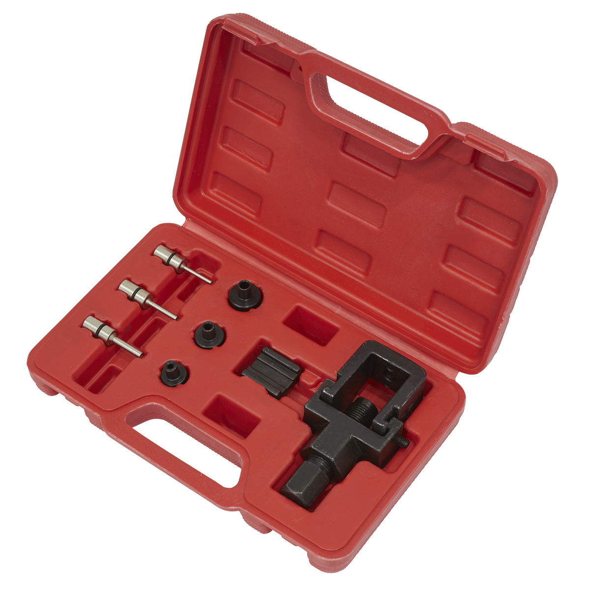 Heavy-Duty Motorcycle Chain Splitter & Riveting Tool Set