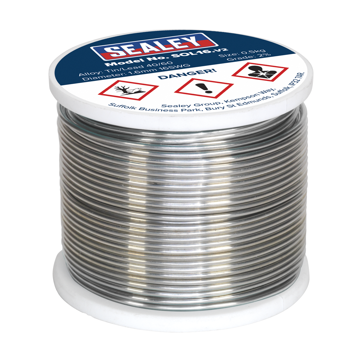 Quick Flow Solder Wire 1.6mm/16SWG 0.5kg Reel