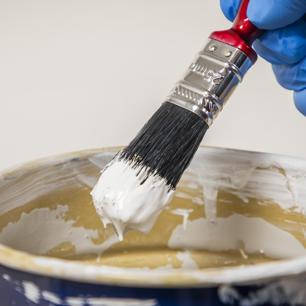 Pure Bristle Paint Brush 25mm - Pack of 10