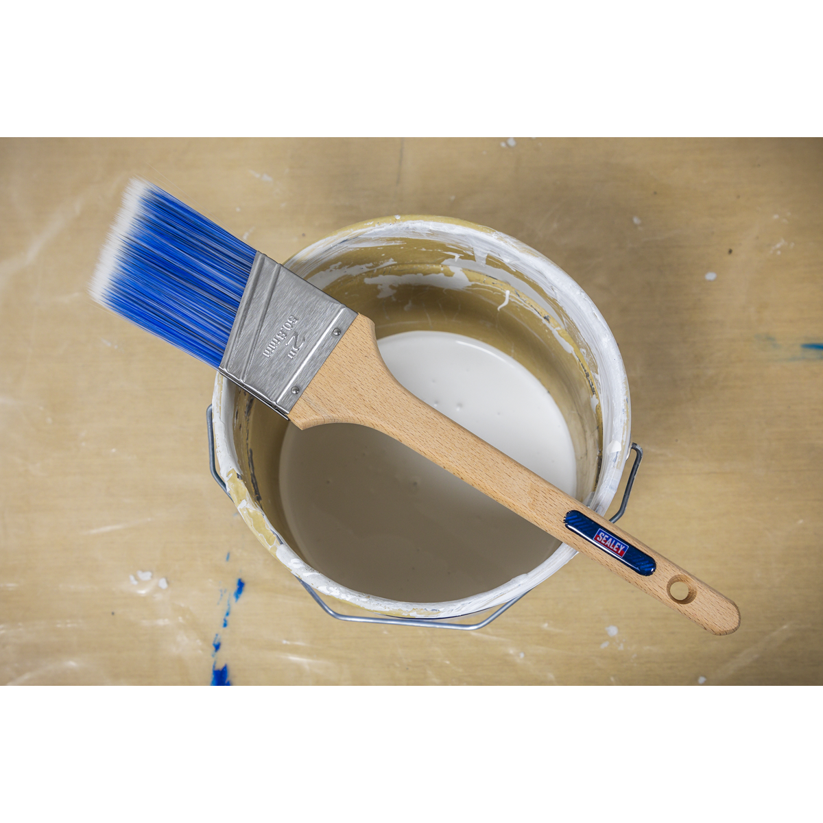 Wooden Handle Cutting-In Paint Brush 50mm