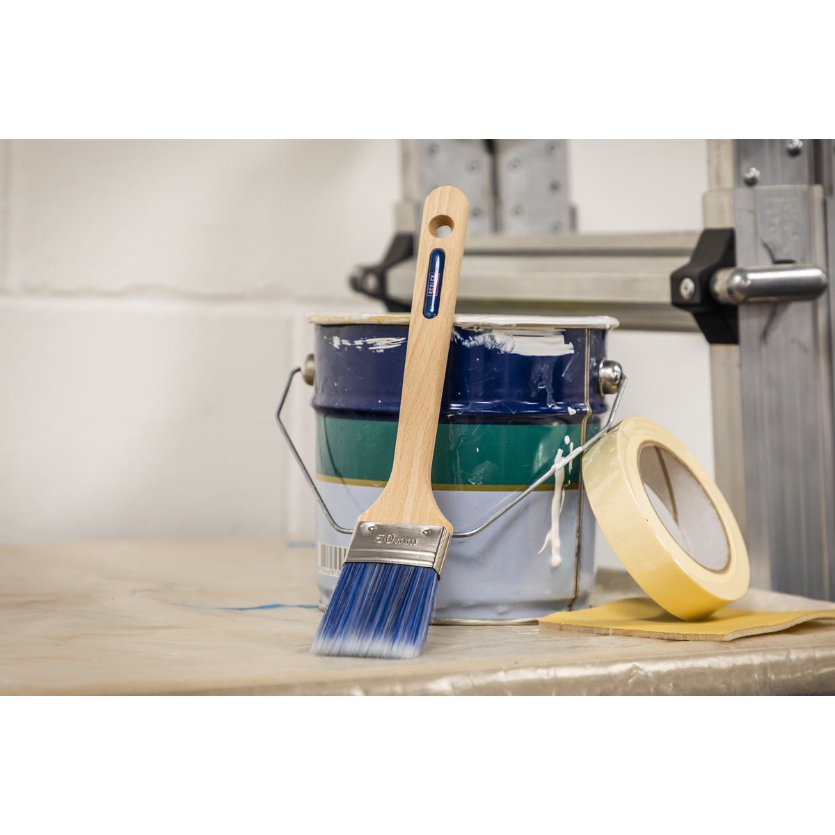 Wooden Handle Radiator Paint Brush 50mm