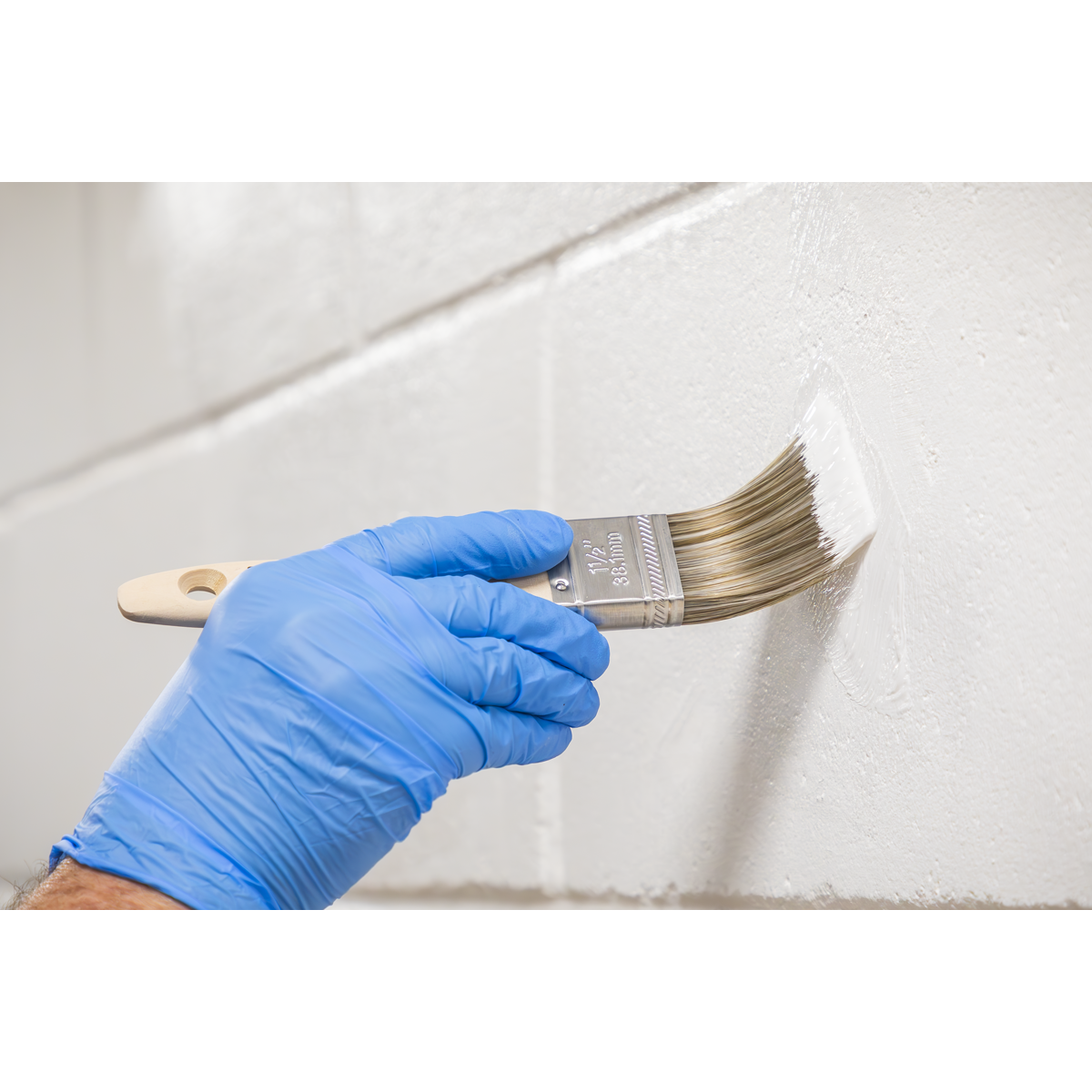 Wooden Handle Paint Brush Set 3pc