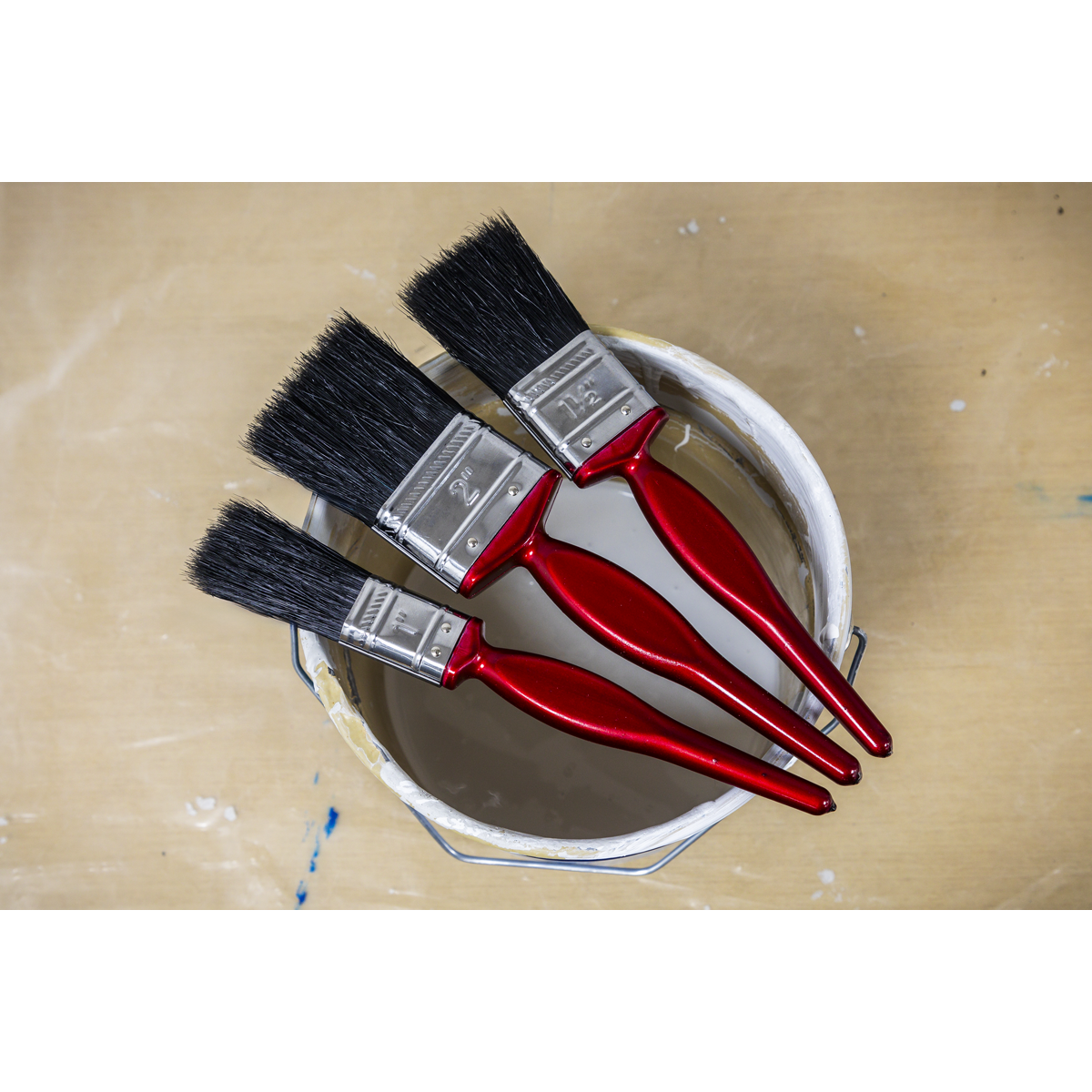 Pure Bristle Paint Brush Set 3pc