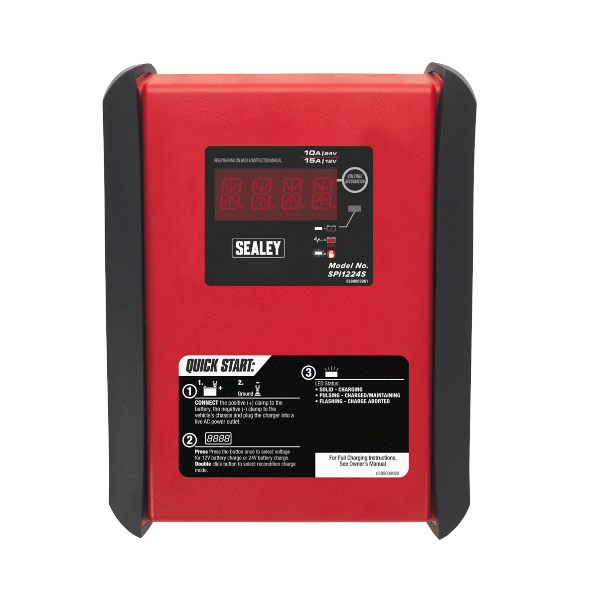 12V 15A/24V Intelligent Speed Charge Battery Charger/Maintainer 10A