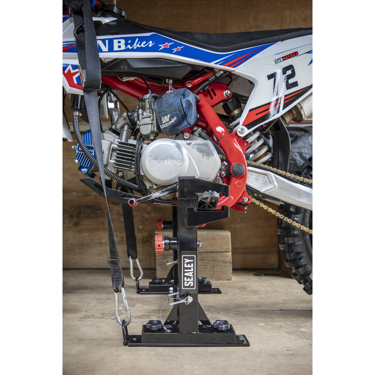 Motocross Bike Fast Lock Tie Down System