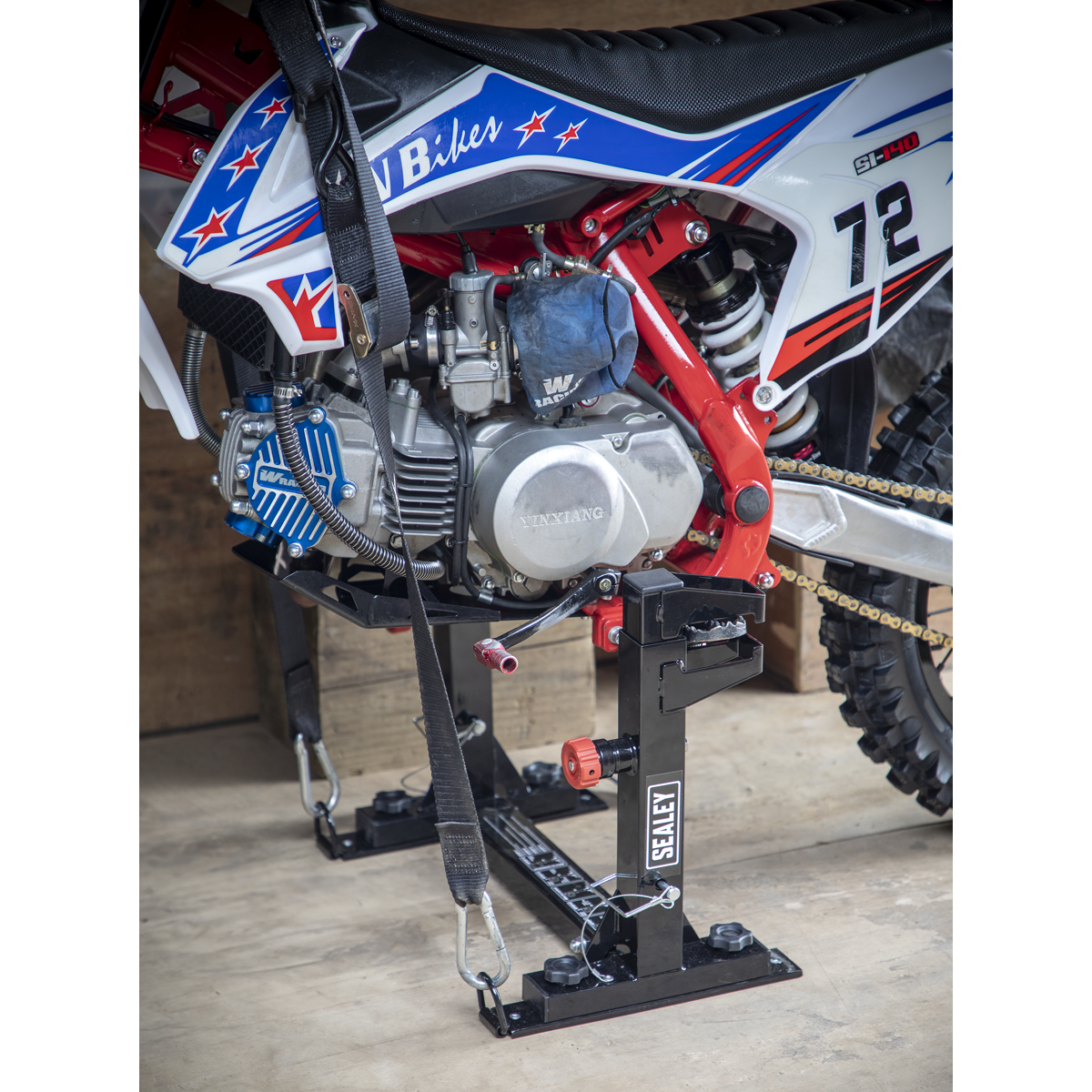 Motocross Bike Fast Lock Tie Down System