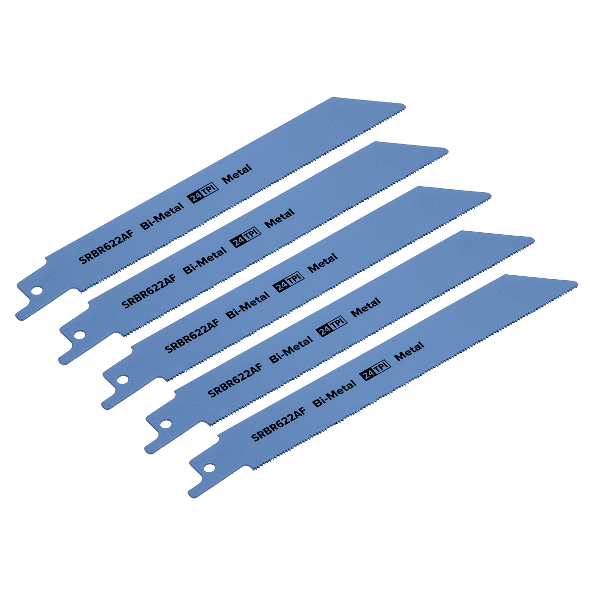 Reciprocating Saw Blade for Metal 150mm 24tpi - Pack of 5