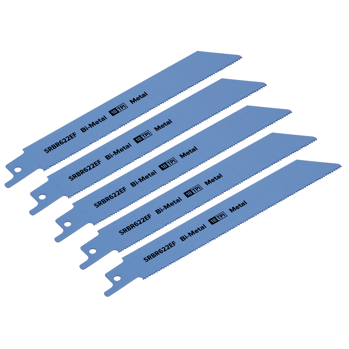 Reciprocating Saw Blade for Metal 150mm 18tpi - Pack of 5