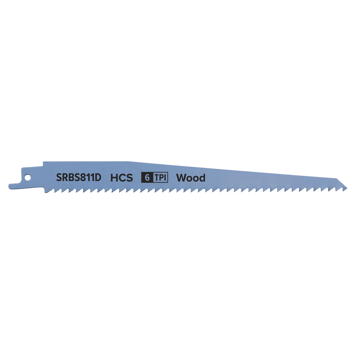 Reciprocating Saw Blade for Clean Wood 200mm 6tpi - Pack of 5