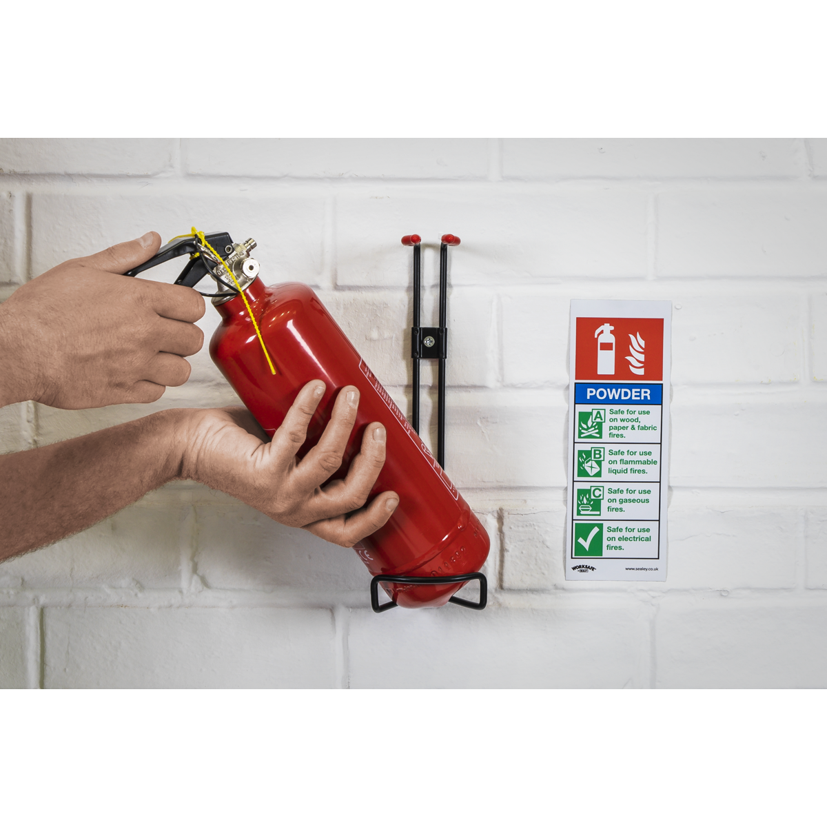 Worksafe® Powder Fire Extinguisher Safety Sign - Rigid Plastic