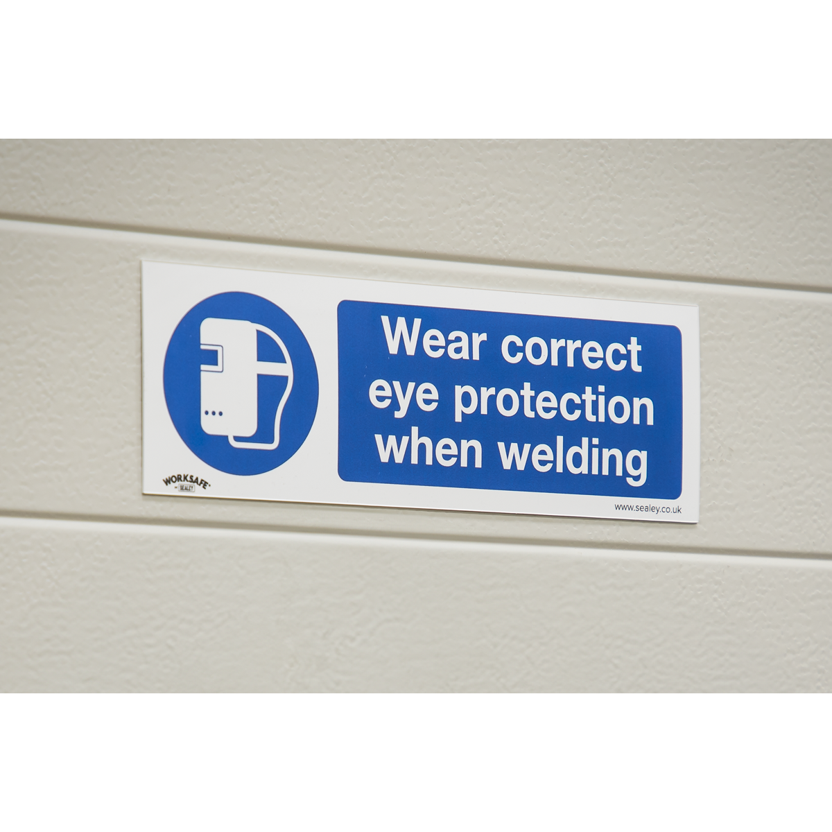 Worksafe® Wear Eye Protection When Welding Safety Sign - Rigid Plastic