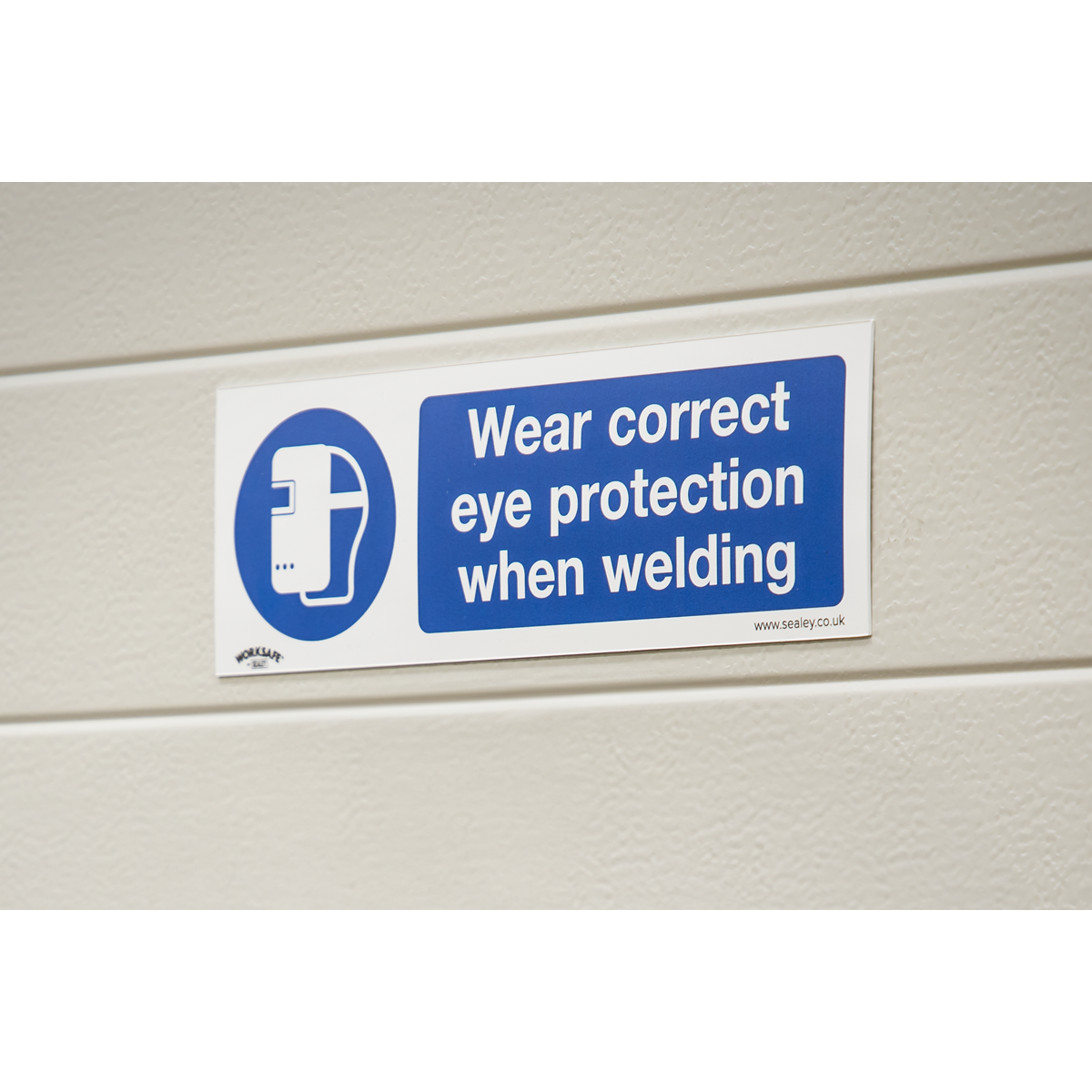 Worksafe® Wear Eye Protection When Welding Safety Sign - Rigid Plastic