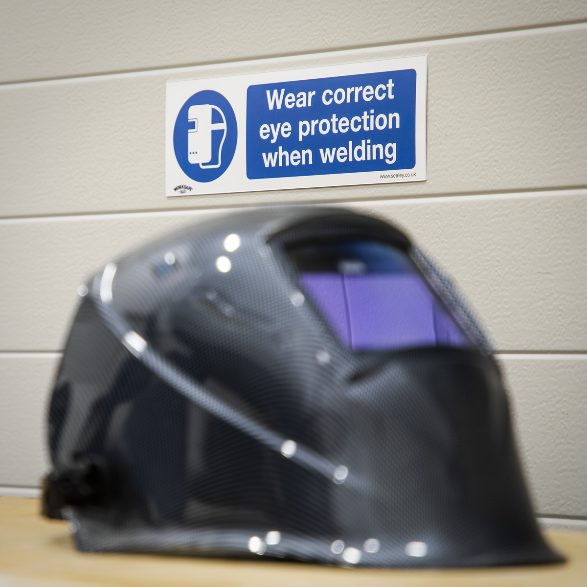 Worksafe® Wear Eye Protection When Welding Safety Sign - Rigid Plastic