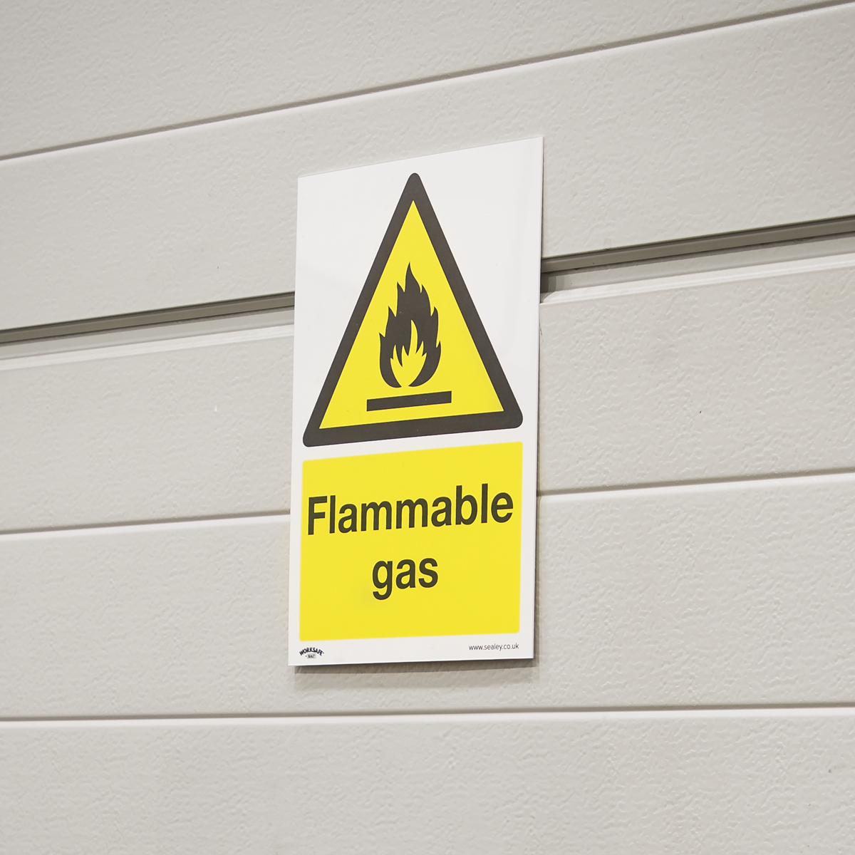 Worksafe® Flammable Gas Safety Sign - Rigid Plastic