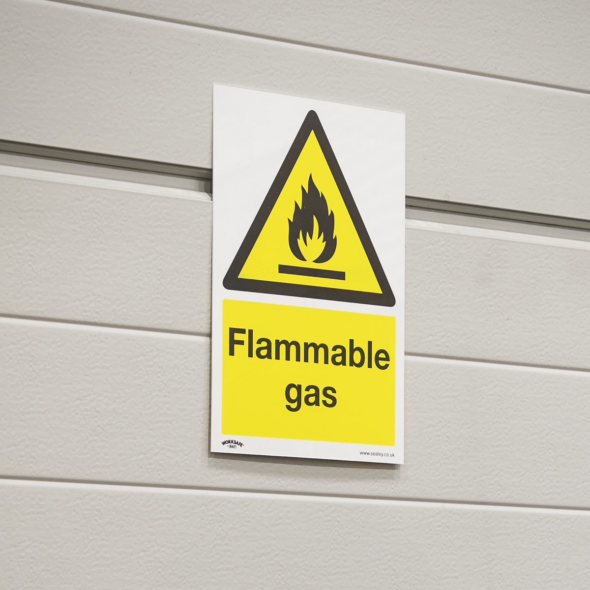 Worksafe® Flammable Gas Safety Sign - Rigid Plastic