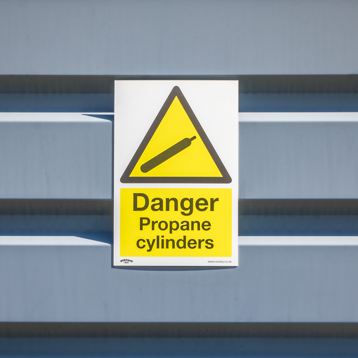 Worksafe® Danger Propane Cylinders Safety Sign - Self-Adhesive Vinyl