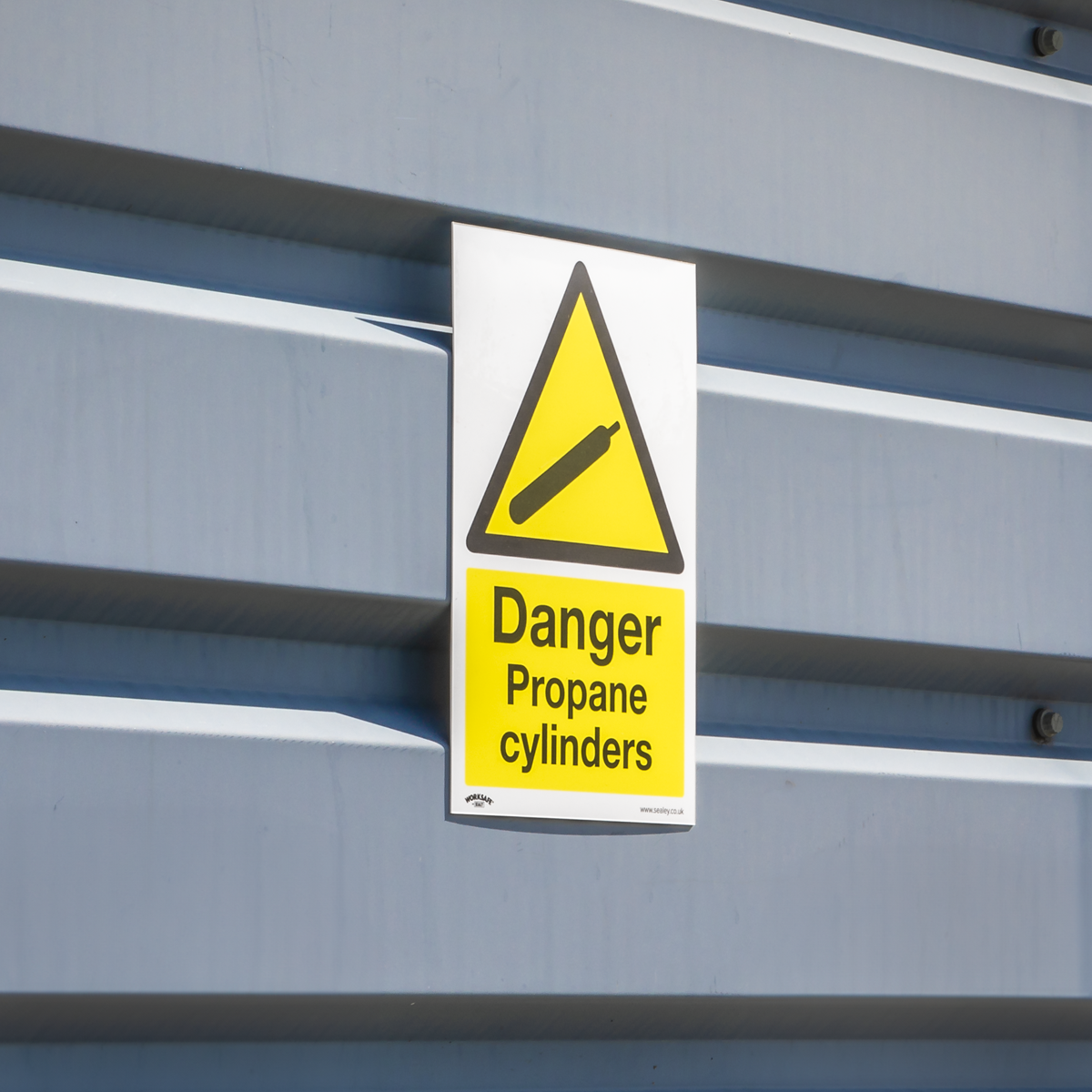 Worksafe® Danger Propane Cylinders Safety Sign - Self-Adhesive Vinyl
