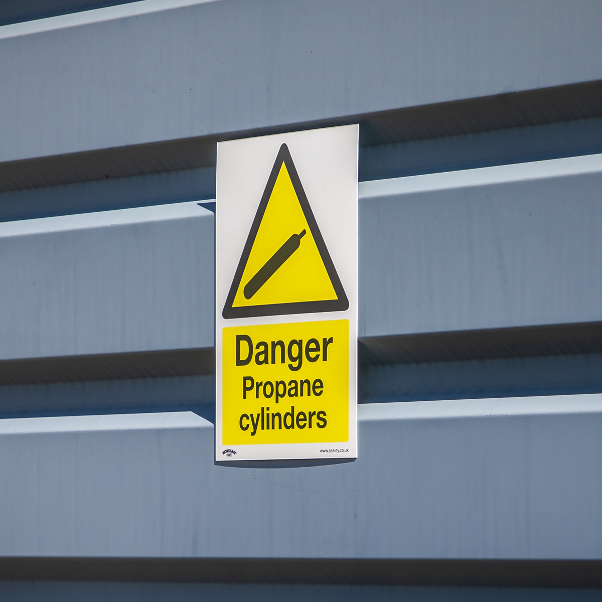 Worksafe® Danger Propane Cylinders Safety Sign - Self-Adhesive Vinyl