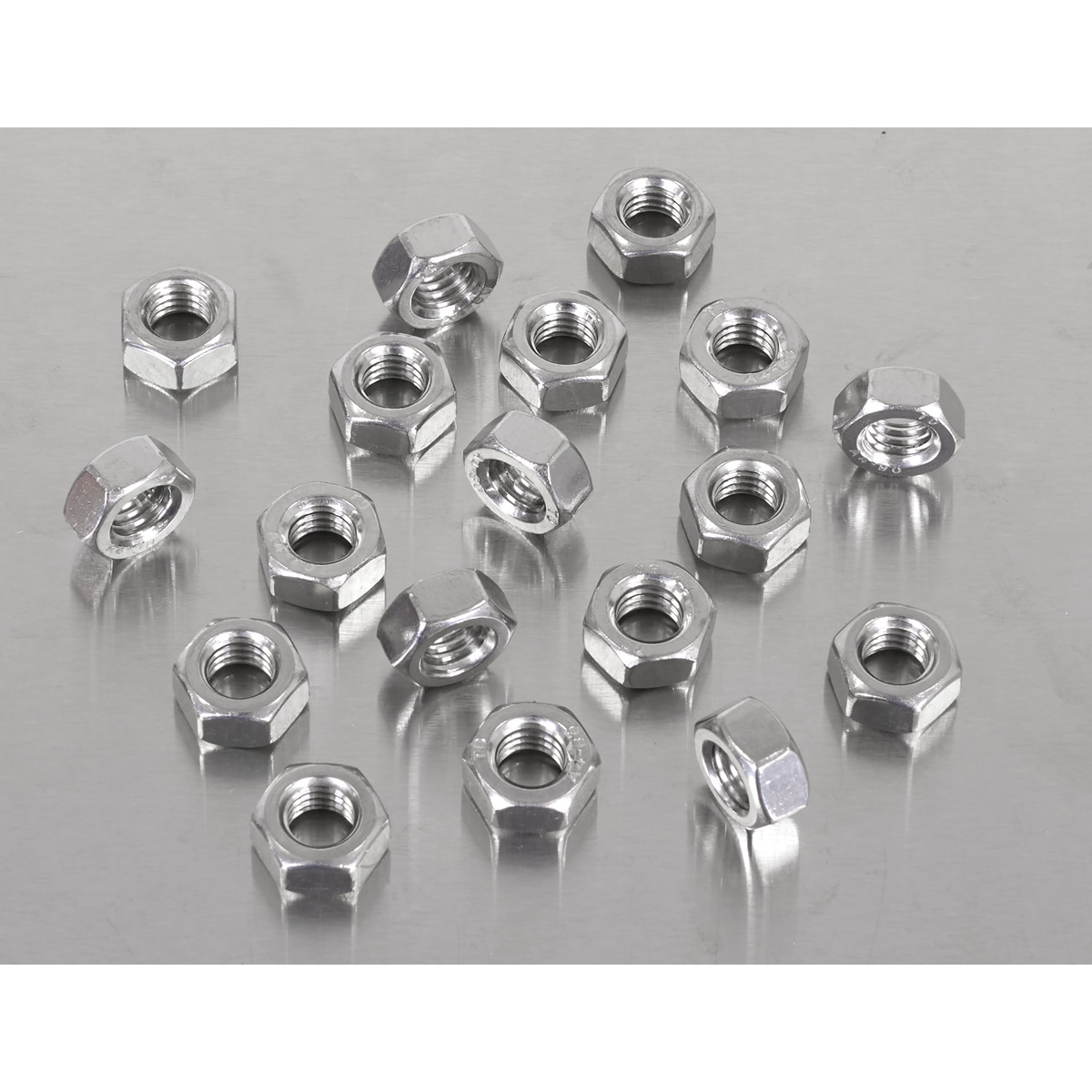Stainless Steel Full Nut M8 x 1.25 pitch, DIN 934 - Pack of 100