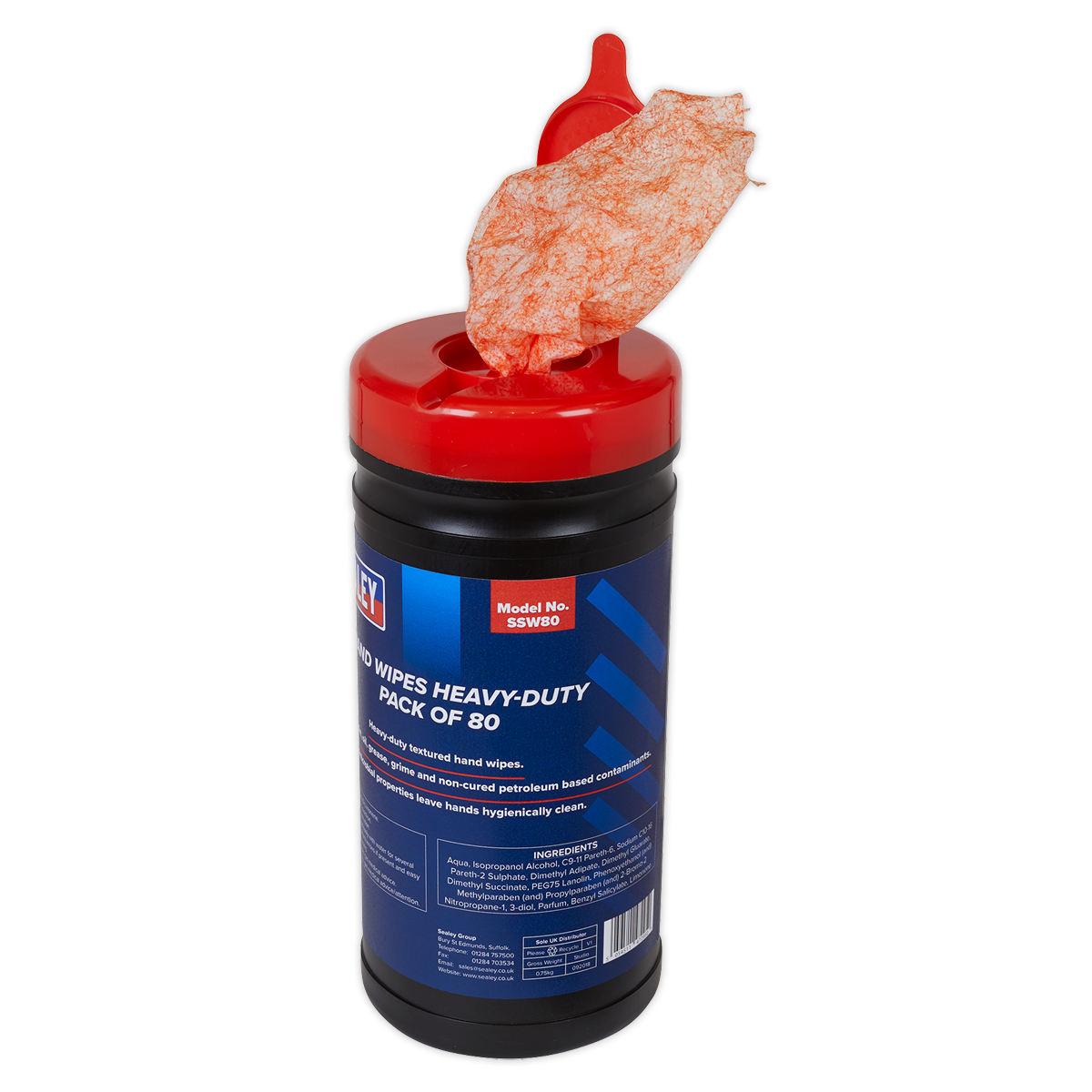 Heavy-Duty Hand Wipes - Pack of 80