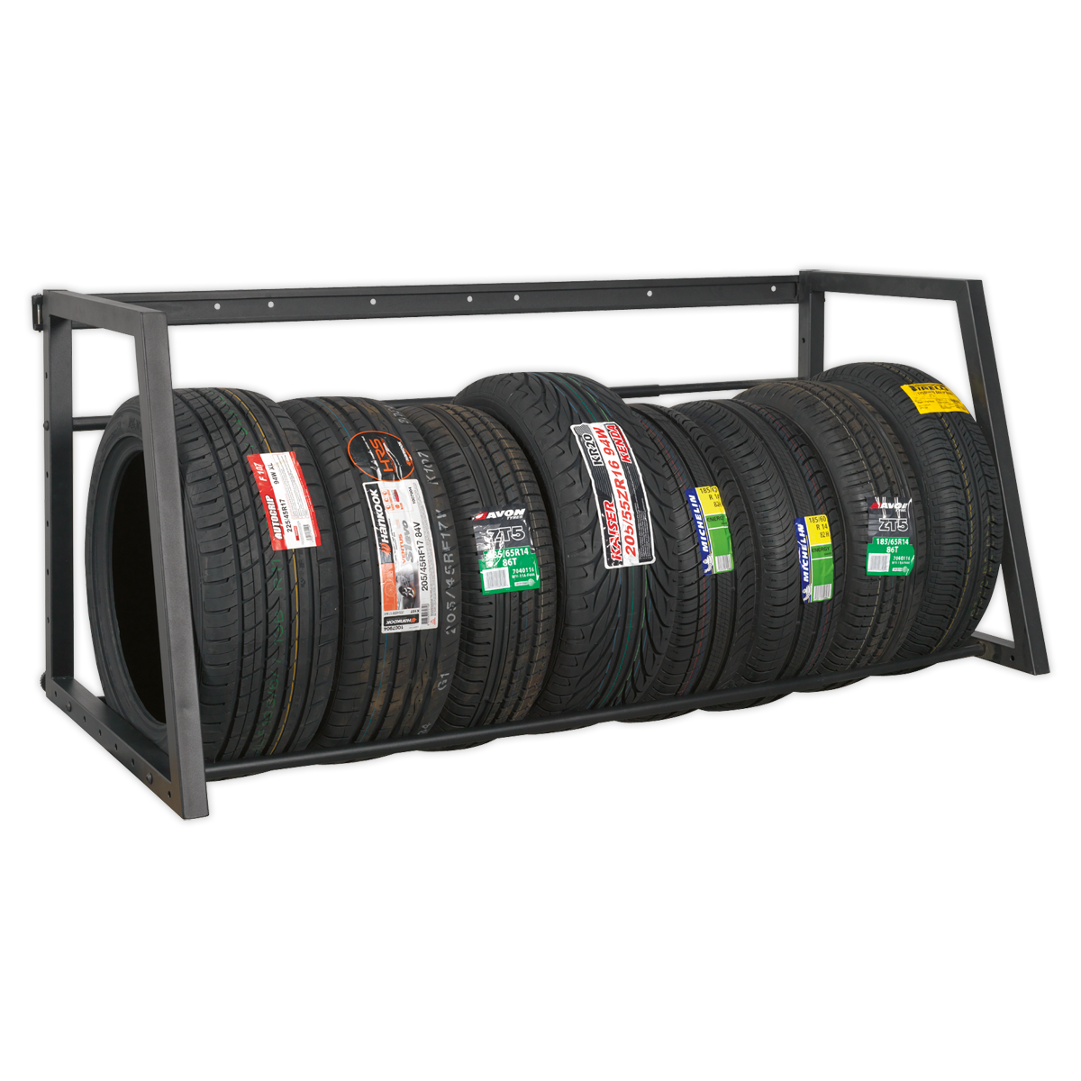 Wall or Floor Mounting Extending Tyre Rack