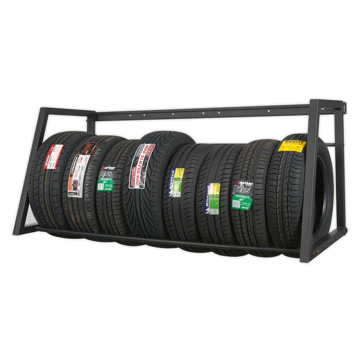 Wall or Floor Mounting Extending Tyre Rack