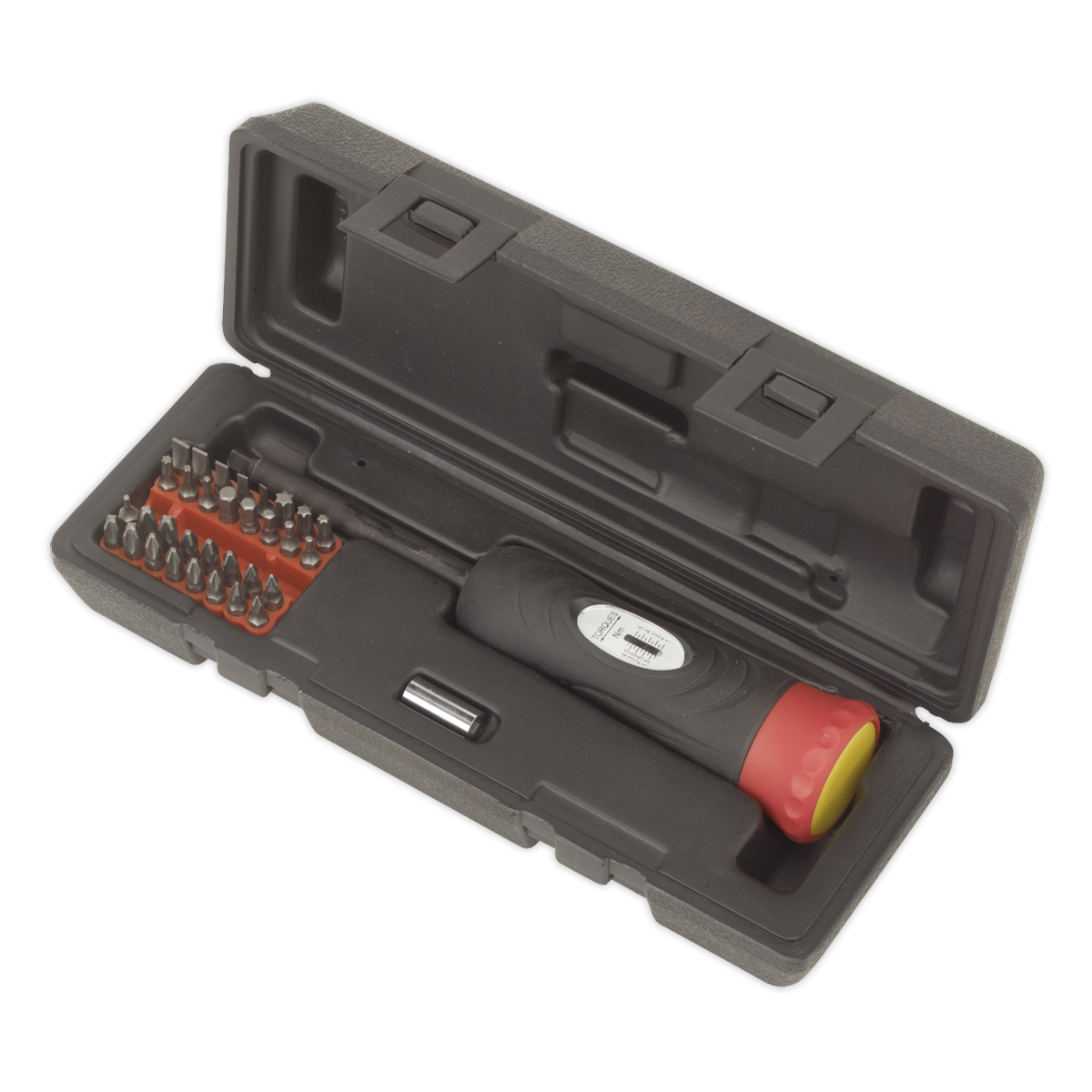Premier Digital Torque Screwdriver Set 1/4"Sq Drive 2-10Nm 34pc