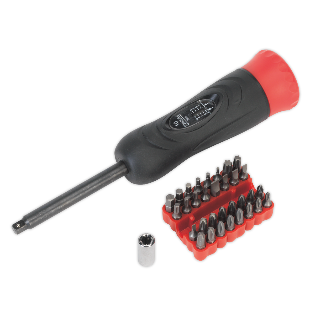 Premier Digital Torque Screwdriver Set 1/4"Sq Drive 2-10Nm 34pc