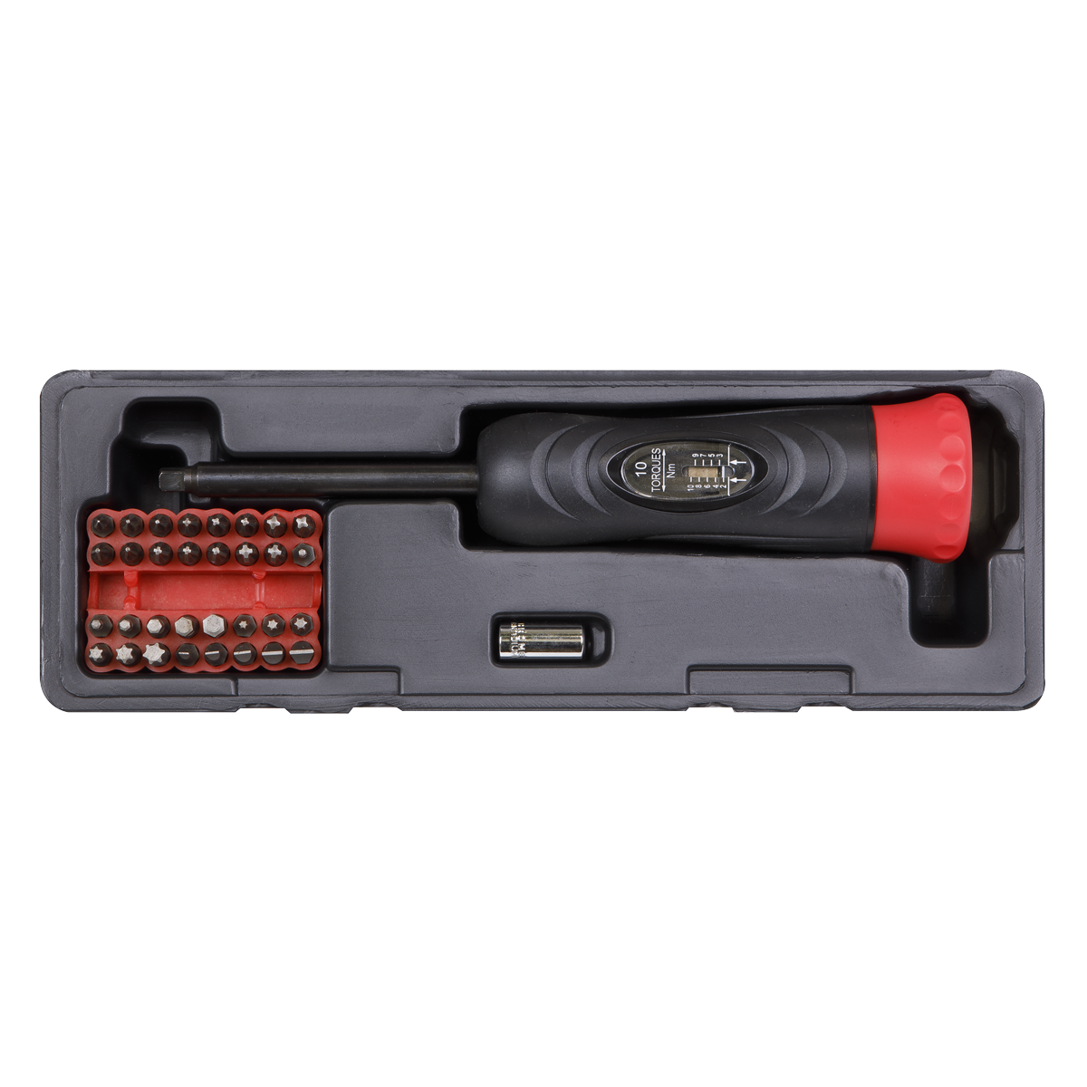 Premier Digital Torque Screwdriver Set 1/4"Sq Drive 2-10Nm 34pc